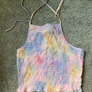 American eagle tie dye halter!